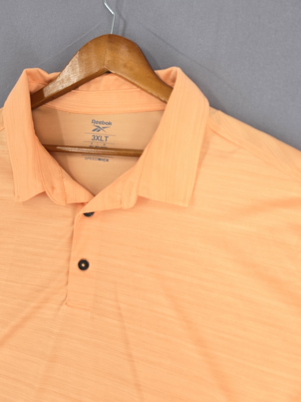Reebok Men's Peach-Orange Performance Polo